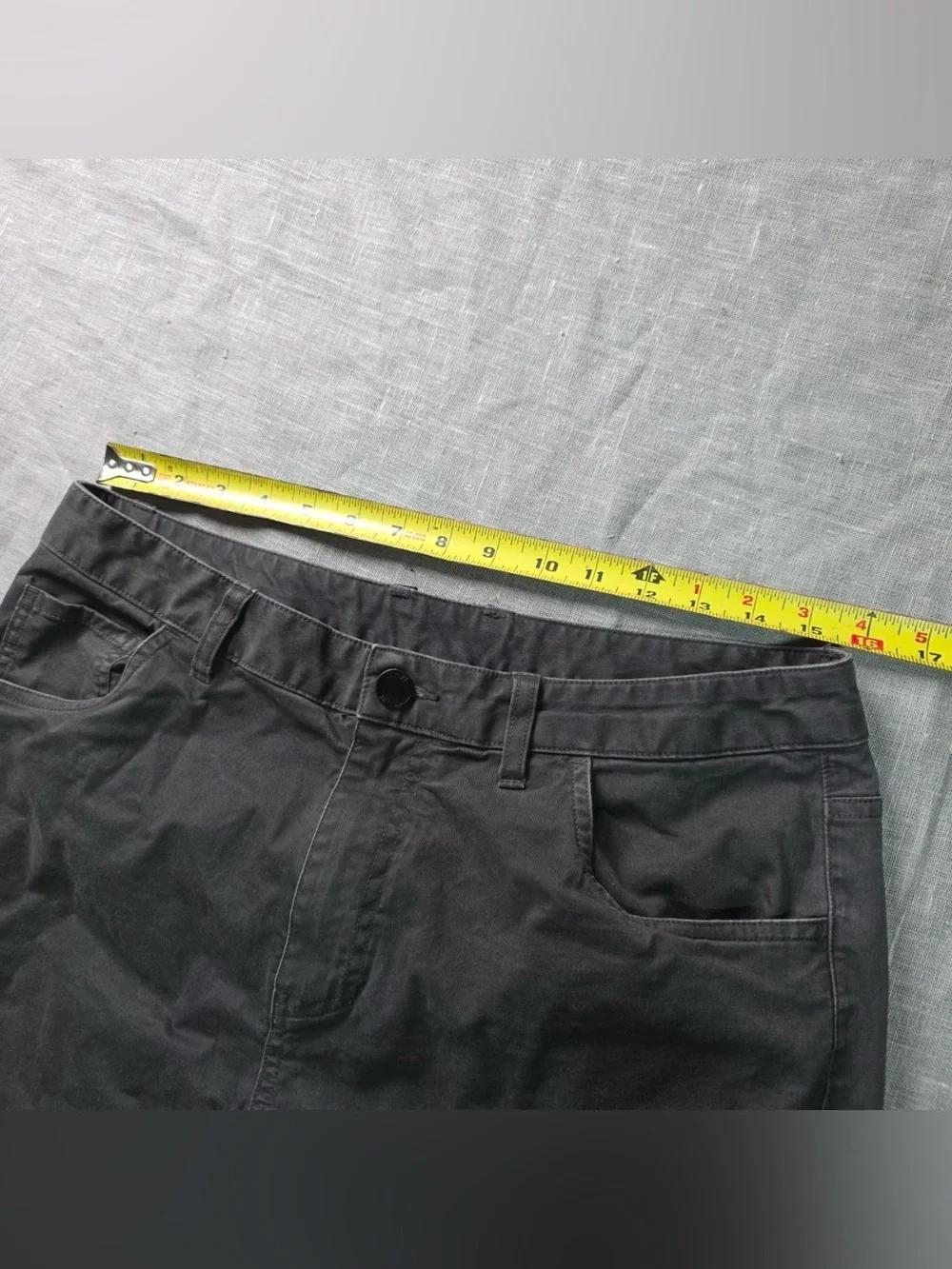 Mountain Hardwear Mens Pants 33x34 Black Canvas Outdoor Hiking Workwear Straight